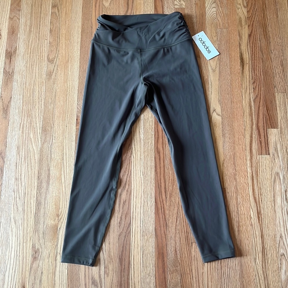 Cross Waist Women’s Olive Leggings